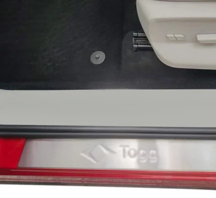 OMSA Togg T10X Krom Kapı Eşiği Yazılı Taşlı 4 Parça 2023 ve Sonrası