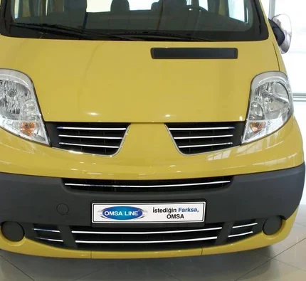 OMSA Nissan Primastar Krom Ön Tampon Çıtası 6 Parça 2010-2014 Arası