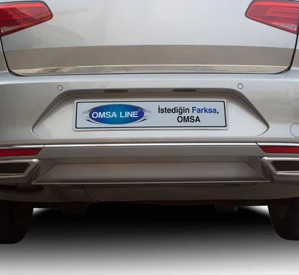 OMSA VW Passat B8 Krom R Line Difüzör Egzoz Çerçevesi 2015-2019 Arası