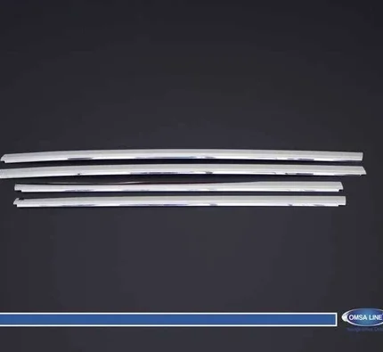 OMSA Citroen C3 HB Krom Cam Alt Çıtası 4 Parça  2002-2009 Arası