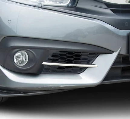 OMSA Honda Civic FC5 Krom Sis Far Çıtası 2 Parça 2016-2021 Arası