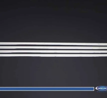 OMSA Nissan Qashqai +2 Krom Cam Alt Çıtası 4 Parça 2010-2014 Arası