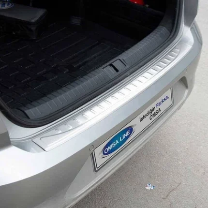 OMSA VW Passat B7 Krom Krom Arka Tampon Eşiği (Taşlı) 2010-2015 Arası
