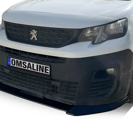 Peugeot Partner Ön Tampon Lip Piano Black 2018-2022 Arası