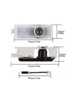 Autogp Bmw E60 Kapı Altı Işık Lazer Led Logo M Amblemli Hoşgeldin Aydınlatması 1 Çift/kutu