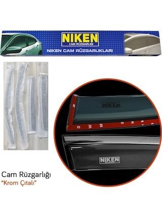 Niken Chery Tiggo 8 Pro 2018+ Kromlu Cam Rüzgarlığı 4 Lü