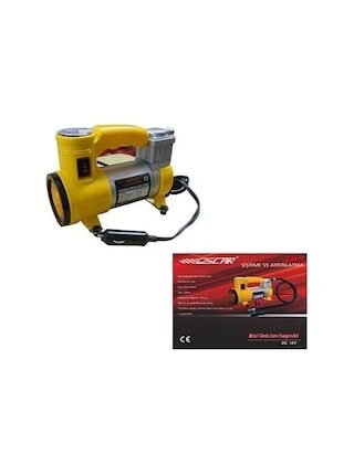 Oscar Araç Lastik Hava Kompresörü Metal Gövde Işıklı 150psi Oscar Osn-0256