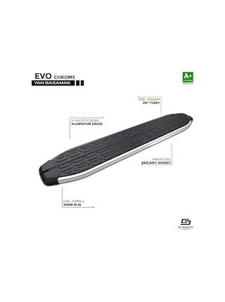 Mercedes Vito W639 Kısa Şase Evo Krom Yan Basamak 233 Cm 2004-201