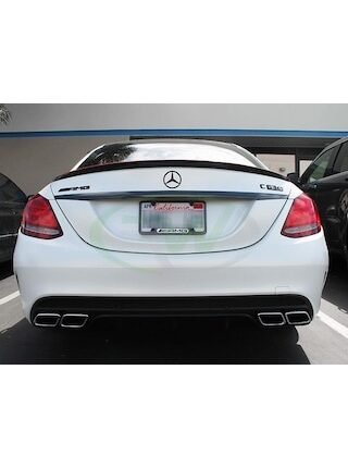 Autogp Mercedes W205 C63 Arka Tampon Difüzör Ve Egzoz Ucu Standart Tampon Uyumlu