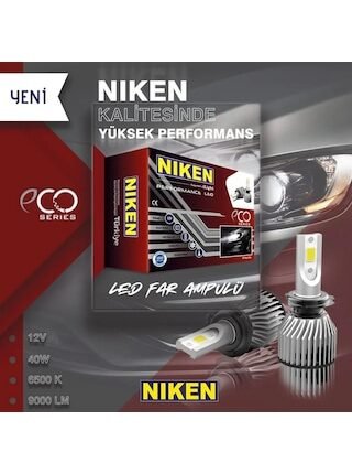 H1 led xenon far ampulü seti niken eco 8000lm