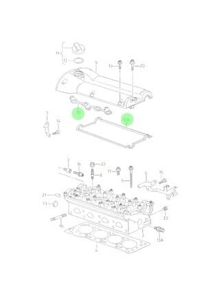 Seat Cordoba 00-02 1.4 Afh Külbütör Üst Kapak Contası 036103483g