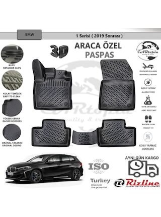 Bmw 1 Serisi F40 / 2019 Sonrası / Siyah / Rizline Paspa