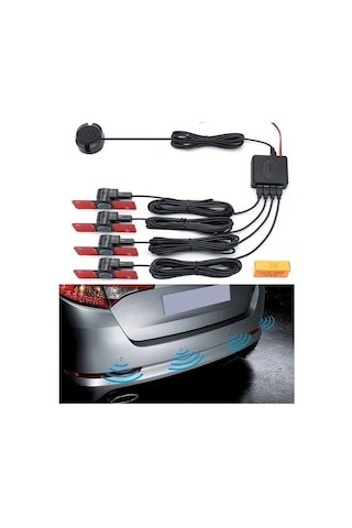 IMG-5717324005306094166.jpg Niken Araç Geri Park Sensörü Oem Göz Model Ses İkazlı Siyah Niken - Görsel 1