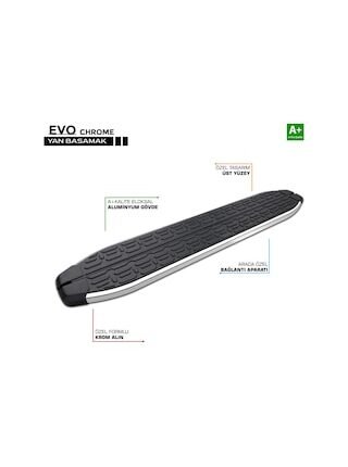 Mercedes Vito W447 Kısa Şase Evo Krom Yan Basamak 233 Cm 2014 Üze