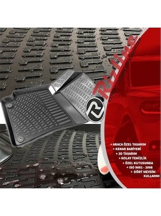 İsuzu D-Max 2019+ Rizline 3D Paspas Siyah