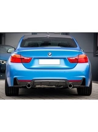 Bmw F32 F33 F36 Arka Tampon Difüzörü 2 Çıkış Pianoblack 4 Serisi