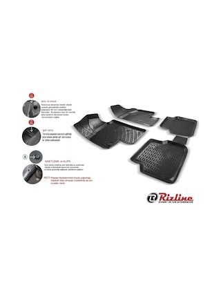 Rizline 3D Siyah Audi Q7 2016+ Paspas