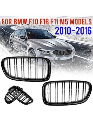 Bmw F10 M5 Piano Black Çift Tırnak Ön Böbrek Panjur