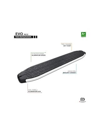 S-dizayn Mercedes Vito W447 Uzun Şase Evo Aluminyum Yan Basamak 253 Cm 2014 Üzeri A+ Kalite