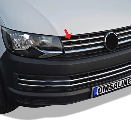 OMSA VW T6 Transporter Siyah Krom Ön Panjur 4 Parça 2015-2019 Arası