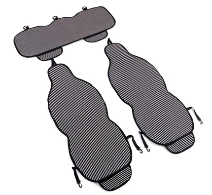 Universal Terletmez Minder Cepli 2 Ön 1 Arka Oturak 3 Parça Siyah/Beyaz