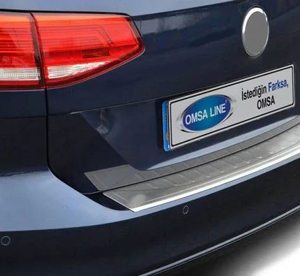 OMSA VW Passat B8 SW Krom Taşlı Arka Tampon Eşiği 2015 ve Sonrası