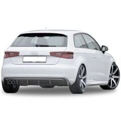 Audi A3 Uyumlu Yedek Parça Hb 2013-2016 Sol Çift Çıkışlı Rieger Difüzör (Plastik)