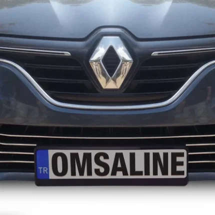 OMSA Renault Megane 4 Sedan Krom Ön Tampon Alt Çıta 7 Parça 2016-2020 Arası