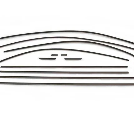 OMSA VW Jetta Sedan Siyah Krom Cam Çerçevesi 12 Parça 2010-2018 Arası