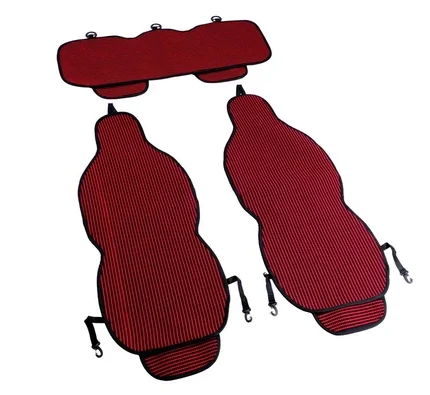 Universal Terletmez Minder Cepli 2 Ön 1 Arka Oturak 3 Parça Kırmızı/Siyah