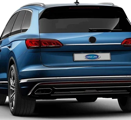 OMSA VW Touareg Krom Bagaj Çıtası Plaka Üstü 2018 ve Sonrası