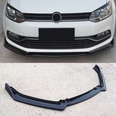 Volkswagen Polo 2009-2017 Uyumlu Yedek Parça MK5 3 Parça Ön Lip (Plastik)