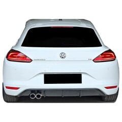 Volkswagen Scirocco Uyumlu Yedek Parça Makyajlı Soldan Çift Çıkış Difüzör (Plastik)