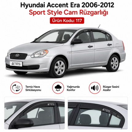 HYUNDAİ ACCENT ERA 2006 - 2012 SPORT STYLE CAM RÜZGARLIĞI