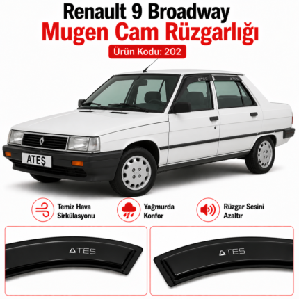 RENAULT 9 BROADWAY MUGEN CAM RÜZGARLIĞI URUN KODU 202AE