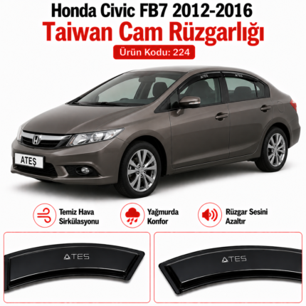 HONDA CİVİC FB7 2012 - 2 TAİWAN CAM RÜZGARLIĞI