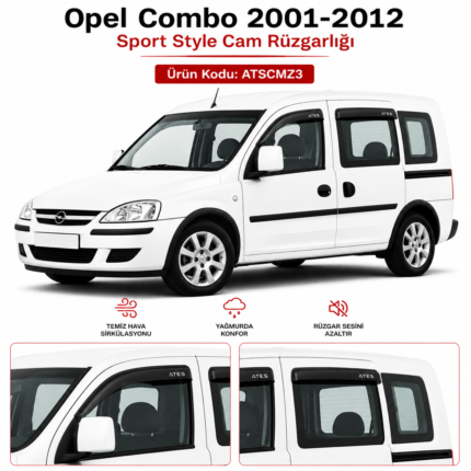 OPEL COMBO 2001 - 2012 SPORT STYLE CAM RÜZGARLIĞI