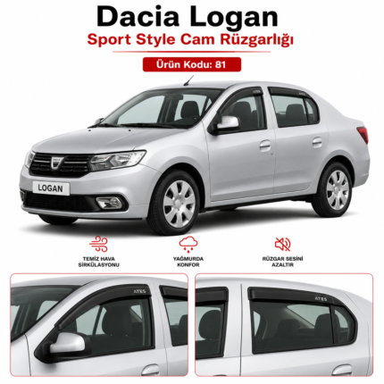 DACİA LOGAN SPORT STYLE CAM RÜZGARLIĞI