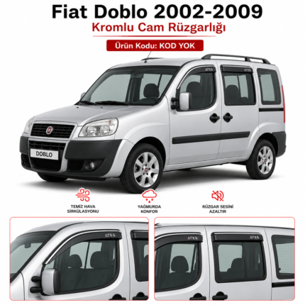 FİAT DOBLO KROMLU CAM RÜZGARLIĞI