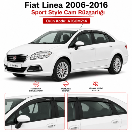 FİAT LİNEA SPOR STİL CAM RÜZGARLIĞI
