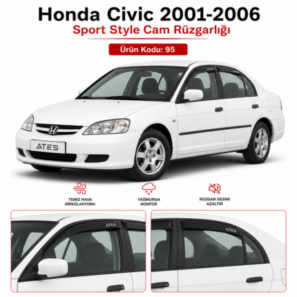 HONDA CİVİC 2001 2006 CAM RÜZGARLIĞI