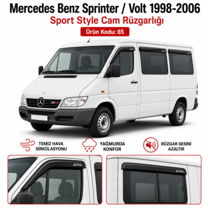 MERCEDES SPRİNTER SPORT CAM RÜZGARLIĞI AFİSİ