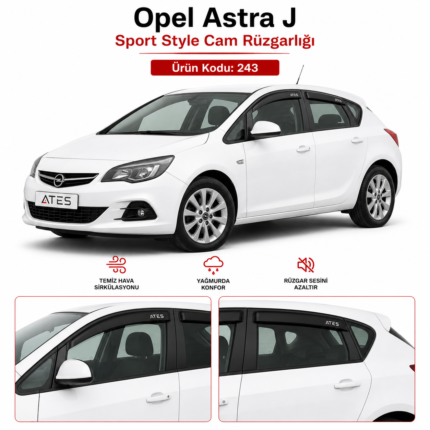 OPEL ASTRA J CAM RÜZGARLIĞI