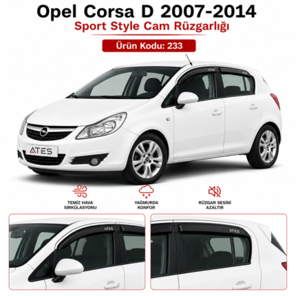 OPEL CORSA D SPORT CAM RÜZGARLIĞI