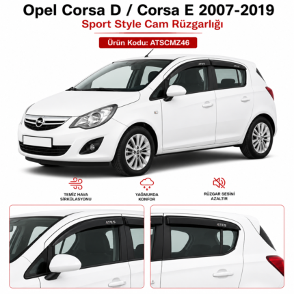 OPEL CORSA RUZGAR DEFLEKTORU CAM RÜZGARLIĞI
