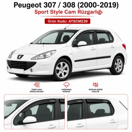 PEUGEOT 307 308 SPOR STİL RÜZGARLIĞI