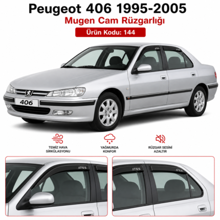 PEUGEOT 406 MUGEN CAM RÜZGARLIĞI