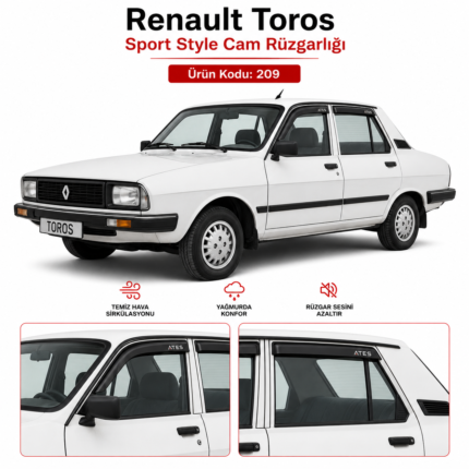 RENAULT TOROS CAM RÜZGARLIĞI